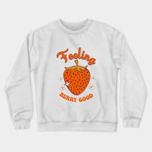 Retro strawberries Crewneck Sweatshirt